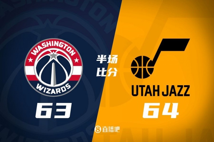 狀元之爭！半場戰(zhàn)報(bào)：奇才63-64落后爵士 薩爾20分&塞克斯頓16分