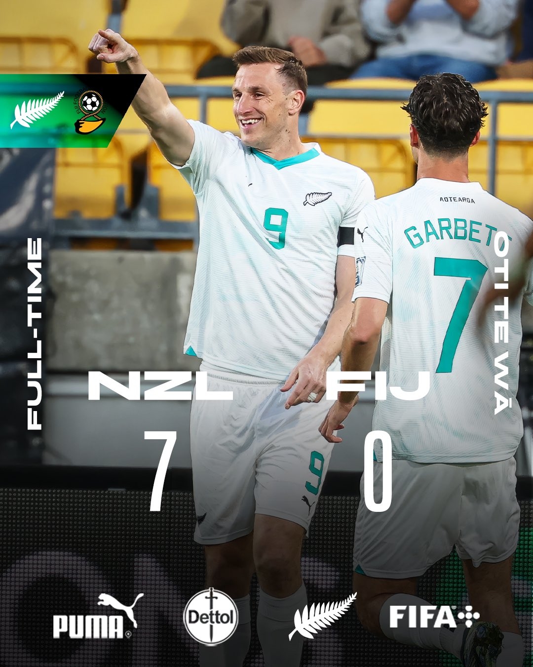 距世界杯一步之遙！新西蘭7-0進大洋洲決賽，其FIFA排名高國足1位