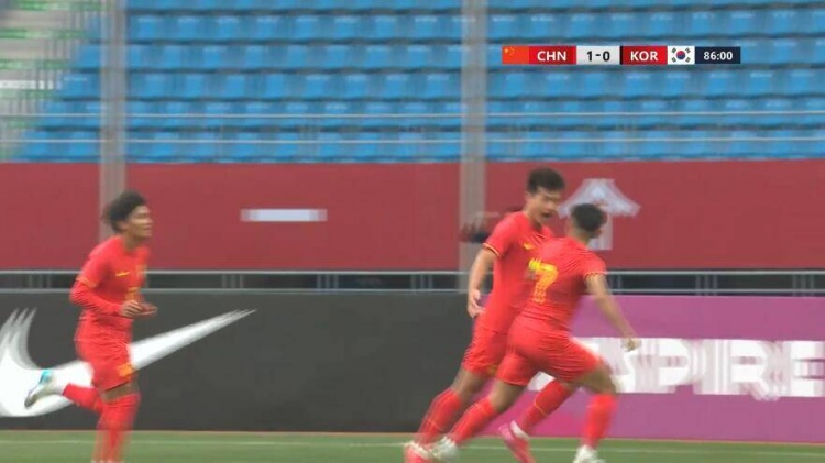 U22國足1-0韓國全場數(shù)據(jù)：控球率49%落后韓國，10射7正領(lǐng)先對手