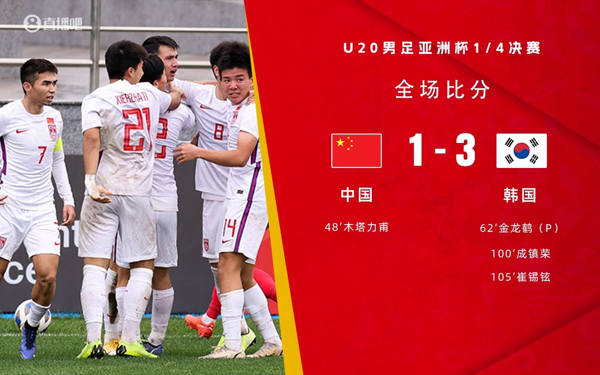 復(fù)仇！U22國足絕殺復(fù)仇韓國，2年前U20亞洲杯加時憾負(fù)無緣世青賽