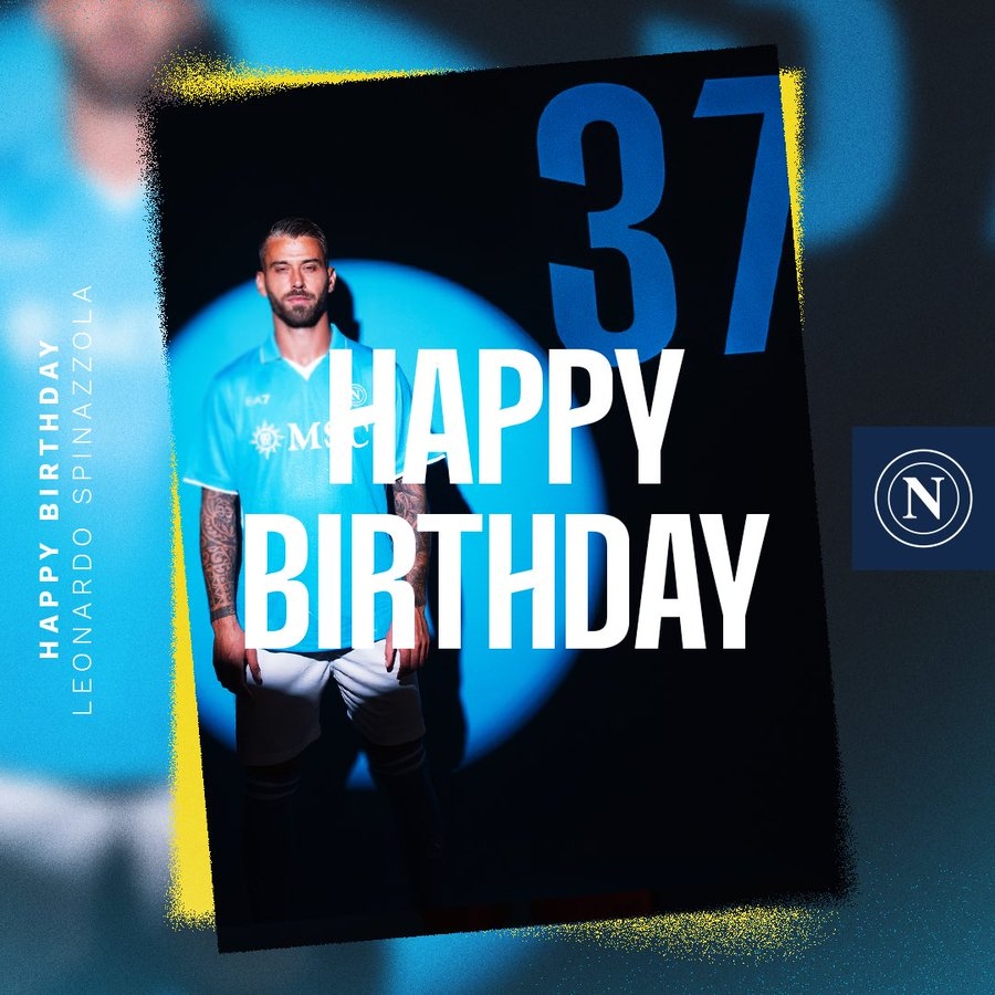 生日快樂！那不勒斯官方發(fā)文慶祝斯皮納佐拉32歲生日